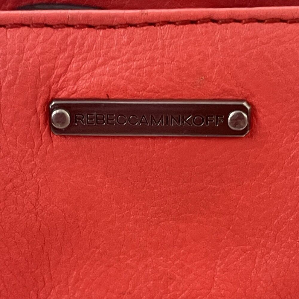Rebecca Minkoff Swing Chain Orange Persimmon Leather Shoulder Bag - Picture 16 of 16